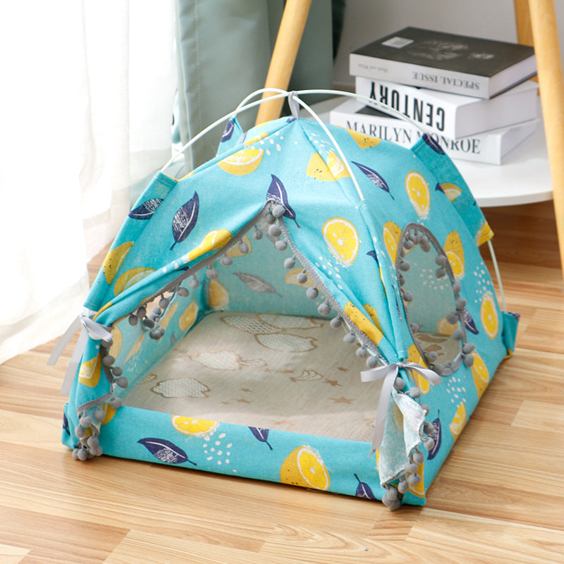 Cozy Enclosed Cat Tent for Comfy Naps