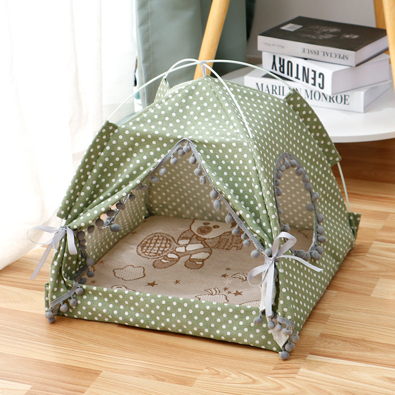 Cozy Enclosed Cat Tent for Comfy Naps