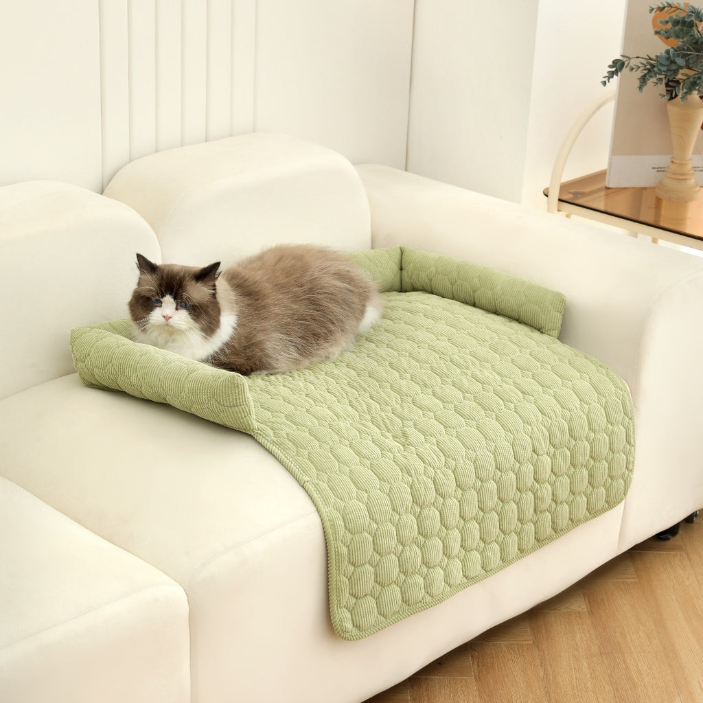 Luxury Corduroy Pet Bed – Calming Comfort for Every Paw