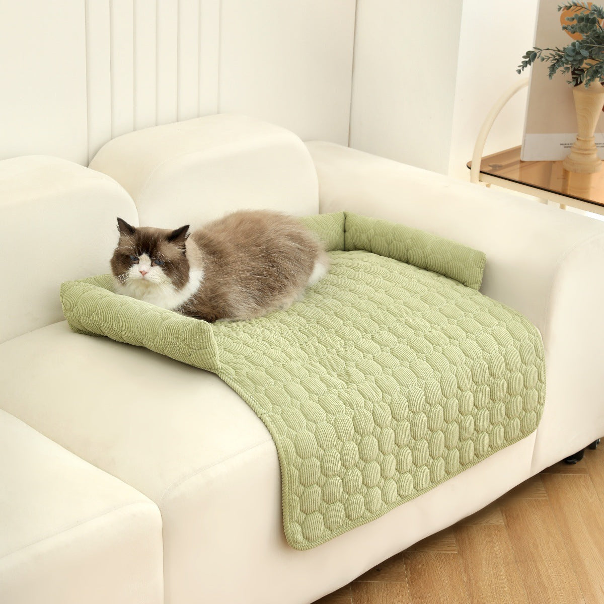 Luxury Corduroy Pet Bed – Calming Comfort for Every Paw