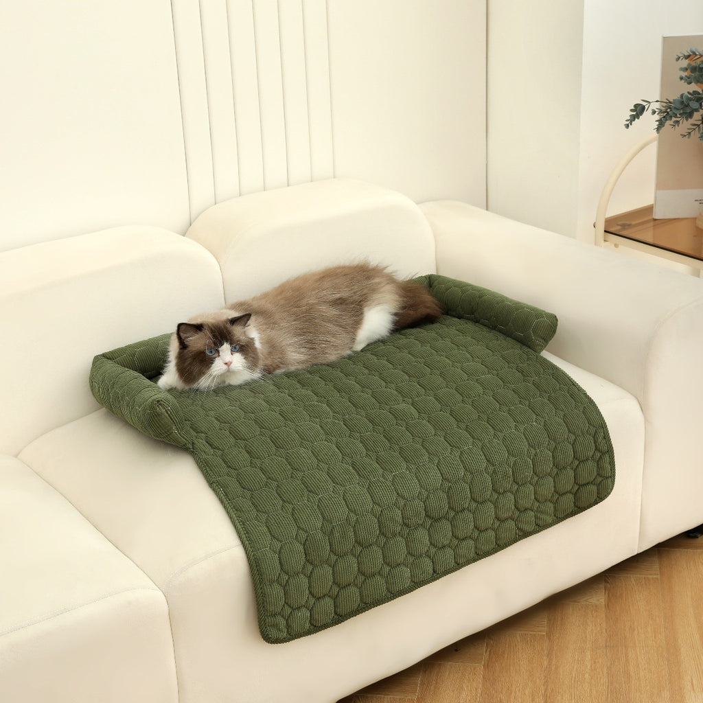 Luxury Corduroy Pet Bed – Calming Comfort for Every Paw