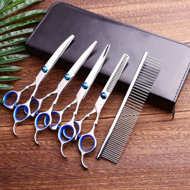 Gentle Pet Grooming Scissors for Cute, Fresh Haircuts