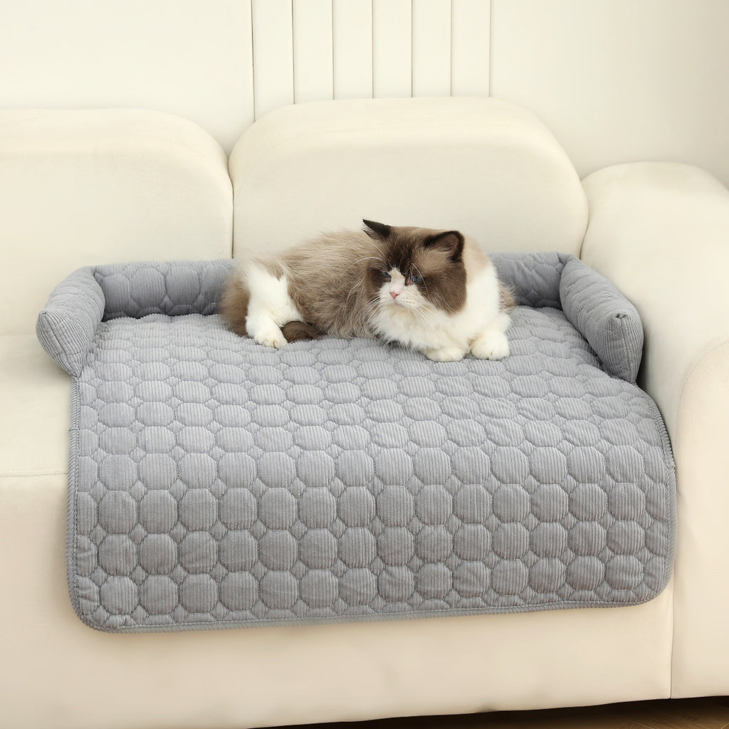 Luxury Corduroy Pet Bed – Calming Comfort for Every Paw