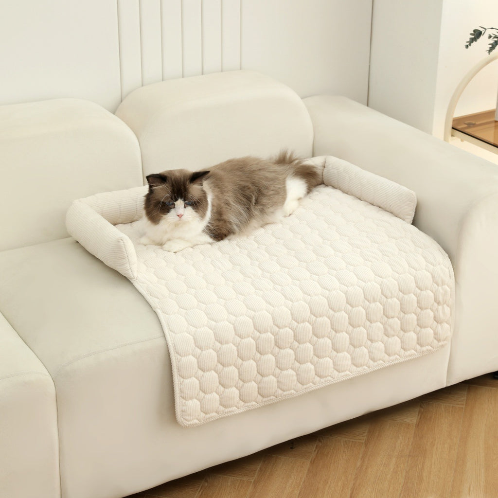 Luxury Corduroy Pet Bed – Calming Comfort for Every Paw