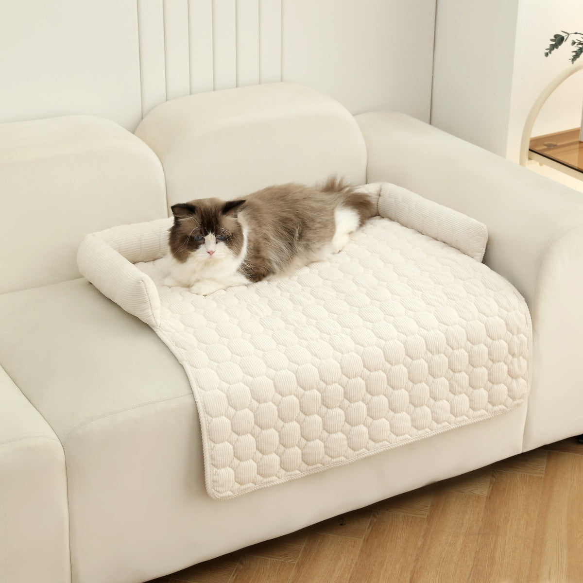 Luxury Corduroy Pet Bed – Calming Comfort for Every Paw