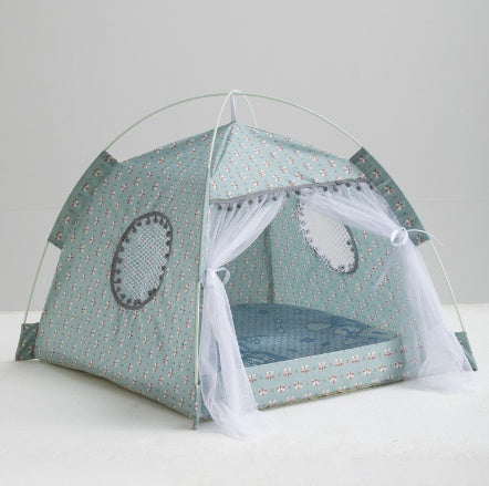 Cozy Enclosed Cat Tent for Comfy Naps