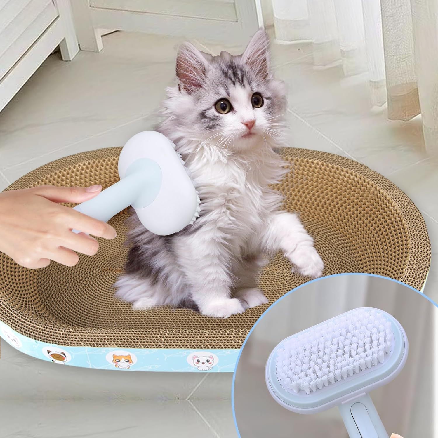 5-in-1 Pet Grooming Brush Set for Happy Fur Babies