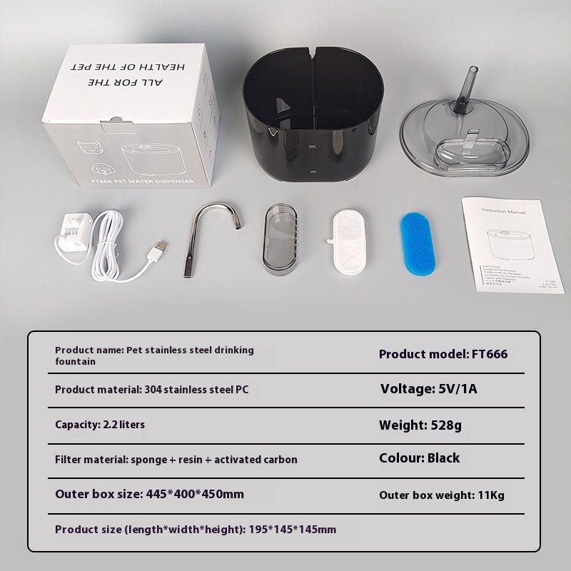 Smart Pet Fountain – Fresh, Flowing Water Your Cat Loves!