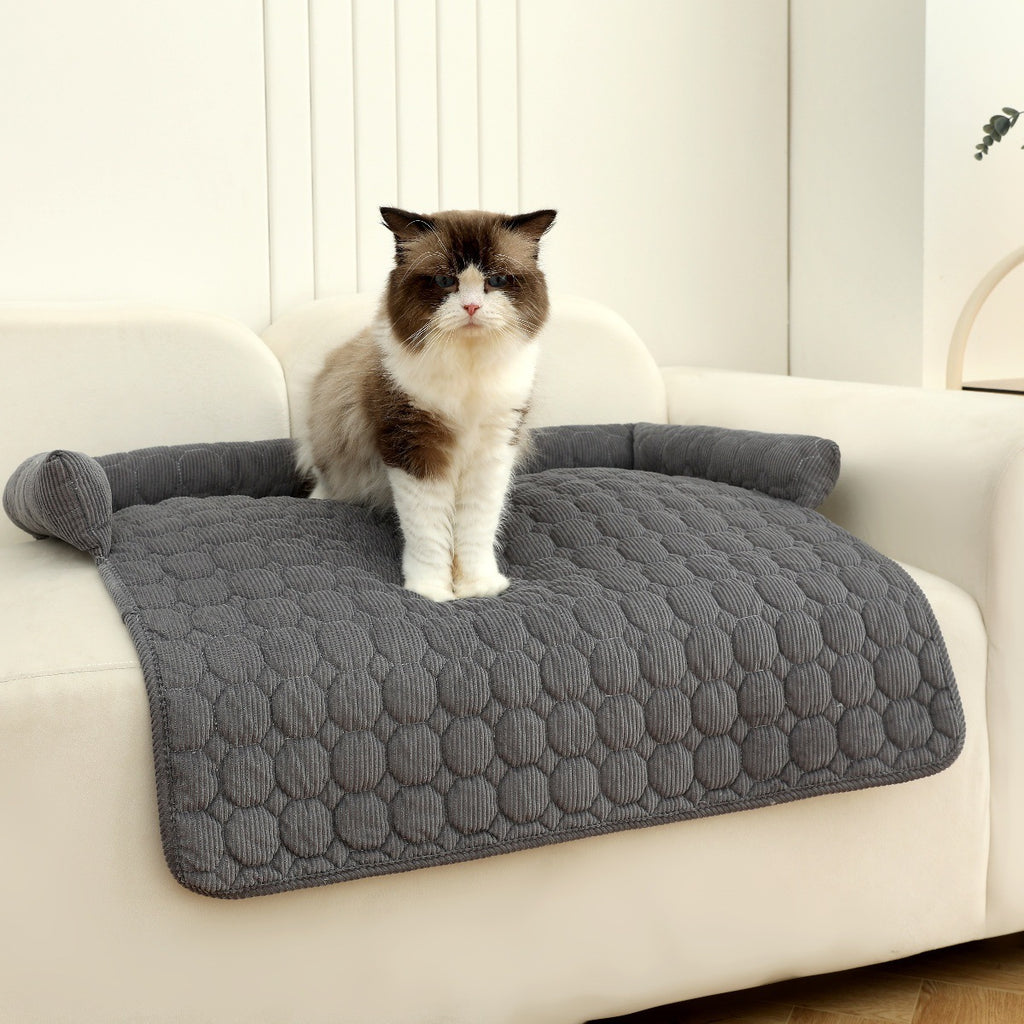 Luxury Corduroy Pet Bed – Calming Comfort for Every Paw