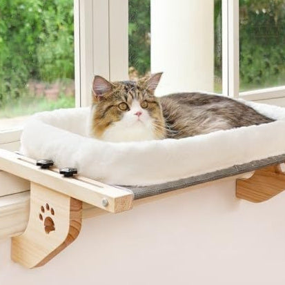 Warm Window Nest Hammock for Happy, Lounging Cats